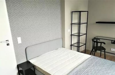 Long-term rental of 2-room apartment 45 m2 with balcony and parking in Mokotów district, Warsaw