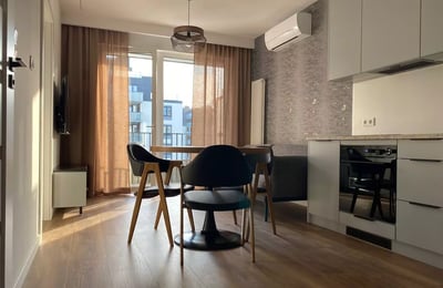 Long-term rental of a 2-room apartment with balcony, air conditioning, parking space in Ursus district, Warsaw