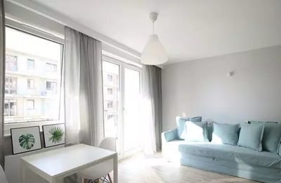 Langzeitmiete eines Studios mit Balkon in ruhiger Lage, Żabiniec, Krakau, Polen