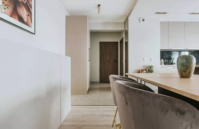 Langzeitmiete einer Wohnung mit Balkon und Fitnessraum im River Point, Breslau, Polen