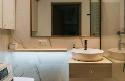 Langzeitmiete einer Wohnung mit Balkon und Fitnessraum im River Point, Breslau, Polen