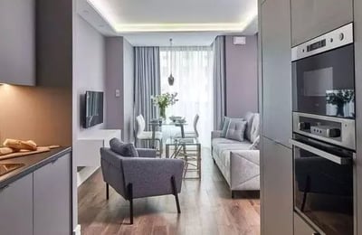 Long-term rental: 40 m² apartment with balcony & parking in Żoliborz, Warsaw, Poland