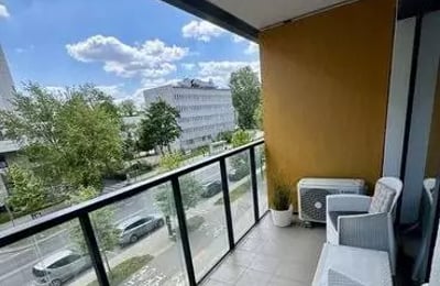 Long-term rental: 40 m² apartment with balcony & parking in Żoliborz, Warsaw, Poland