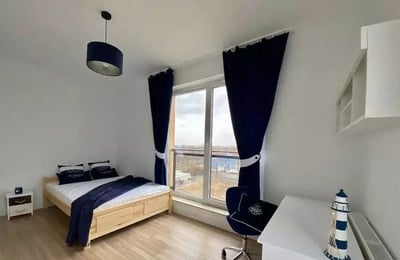 Langzeitmiete einer 3-Zimmer-Wohnung (51 m²) mit Balkon und Parkplatz in der Kotsisa 8c Straße, Warschau, Polen