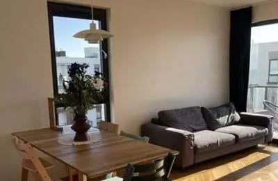 Long-term rental of a 54 m² 3-room apartment on Konstruktorska Street, Warsaw, Poland, with a balcony and parking