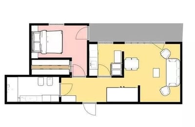 Долгосрочная аренда 2-комнатной квартиры 62 м² в Кракове, Польша