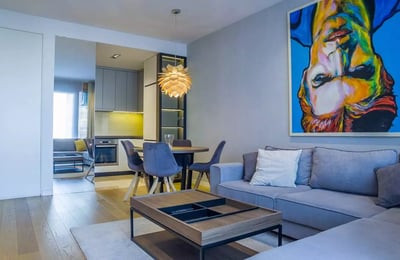 Langzeitmiete einer 3-Zimmer-Wohnung mit 82 m² in Belgrad, Serbien