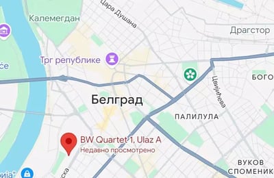 Long-term rent 2-room apartment 54 m² in premium BW Quartet 1 complex, Belgrade, Serbia