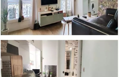 Long-term rent studio 21 m² walk-up in Paris, France