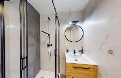 Location longue durée : studio de 19 m² à Grzegórzki, Cracovie, Pologne