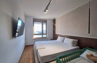 Long-term rental 4-room apartment 105 m² in New Belgrade district, Belgrade, Serbia