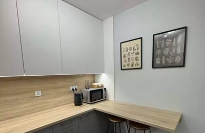 Long-term rental 2-room apartment, 40 m², Port Popowice district, Wrocław, Poland