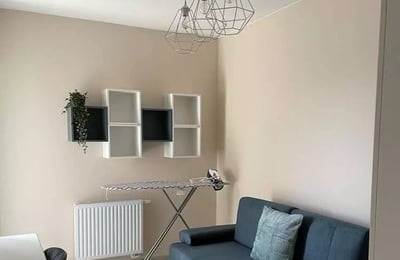 Long-term rental 2-room apartment, 40 m², Port Popowice district, Wrocław, Poland