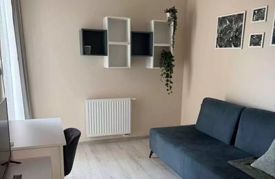 Long-term rental 2-room apartment, 40 m², Port Popowice district, Wrocław, Poland