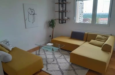 Долгосрочная аренда 3-комнатной квартиры 73 м² в районе Баново Брдо, Белград, Сербия