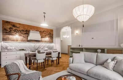 Location longue durée d’un appartement de 3 pièces, quartier Mokotów, Varsovie, Pologne