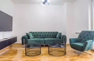 Langfristige Vermietung einer 2-Zimmer-Wohnung, 50 m², im Wohnkomplex Green Residence, Belgrad, Serbien