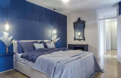 Long-term rental of a 2-room apartment, 64 m², in Banovo Brdo district, Belgrade, Serbia