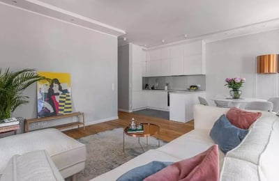Long-term rental of a 3-room apartment, 75 m², Mokotów district, Warsaw, Poland