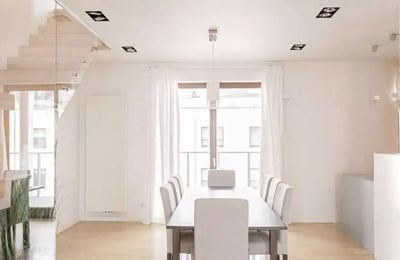 Long-term rental of a 4-room two-level apartment, 147 m², Mokotów, Warsaw, Poland