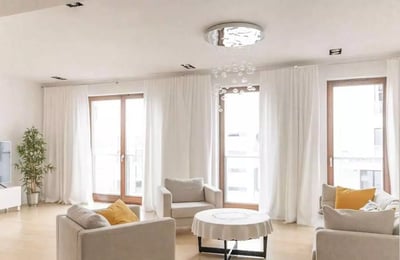 Long-term rental of a 4-room two-level apartment, 147 m², Mokotów, Warsaw, Poland