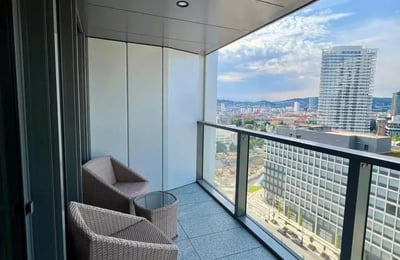 Miete einer modernen 2-Zimmer-Wohnung, 56 m², Ružinov, Bratislava, Slowakei