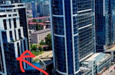 Vermietung eines gemütlichen Studios mit Stadtblick, 37 m², Dar Building, Batumi, Georgien