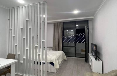 Alquiler de estudio luminoso y acogedor con vista al estadio, 38 m², Black Sea Tower, Batumi, Georgia