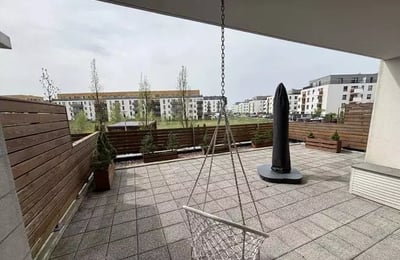 Долгосрочная аренда 3-комнатной квартиры с террасой 50 м², район Ягодно, Вроцлав, Польша