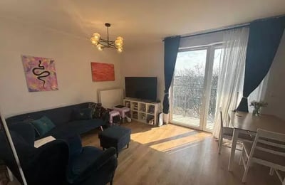 Long-term rental in Wrocław: 3-room apartment, 50 m², with large balcony in Tarnogaj district