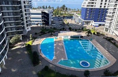 Rent of a stylish apartment with direct sea view, 50 m², White Sails, Batumi, Georgia