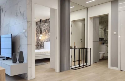 Vermietung einer gemütlichen, modernen Wohnung, 46 m², Kleczków, Breslau, Polen