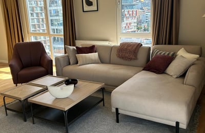 Location d’un appartement design de 75 m² à Seba Suites, Kağıthane, Istanbul, Turquie