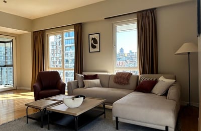 Location d’un appartement design de 75 m² à Seba Suites, Kağıthane, Istanbul, Turquie