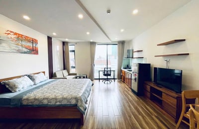 Cozy and furnished studio for rent with a balcony, Da Nang, Vietnam
