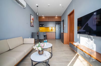 Rent a luxury, furnished apartment with pool, Ngu Hanh Son, Da Nang, Vietnam