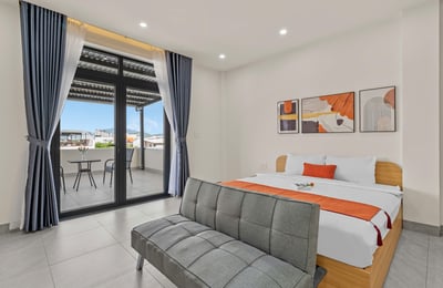 Geräumiges Penthouse-Studio zur Miete in der Nähe von Fluss und Meer, Da Nang, Vietnam