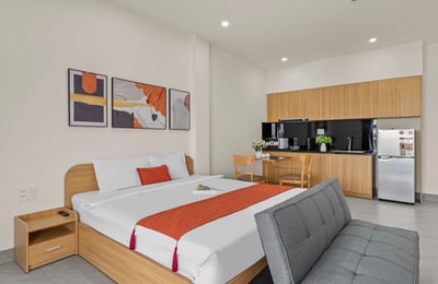 Geräumiges Penthouse-Studio zur Miete in der Nähe von Fluss und Meer, Da Nang, Vietnam