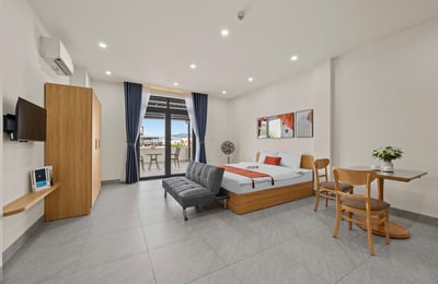 Geräumiges Penthouse-Studio zur Miete in der Nähe von Fluss und Meer, Da Nang, Vietnam