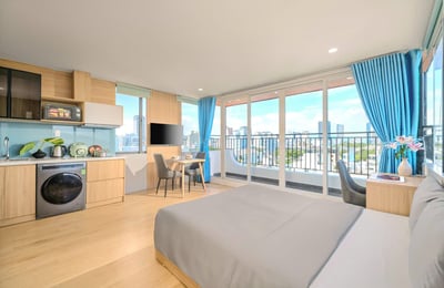 Studio penthouse moderne à louer près de la plage, Son Tra, Da Nang, Vietnam