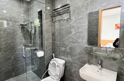 Bright studio apartment with balcony for rent near the beach, Da Nang, Vietnam