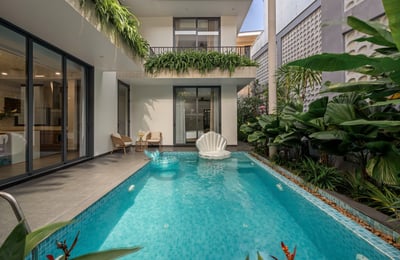 Rent a luxury, fully furnished villa with pool, Hai Chau, Da Nang, Vietnam