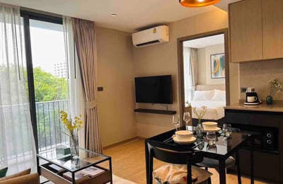 Location d'appartement moderne et élégant de 1 chambre dans le centre de Bangkok, Thaïlande