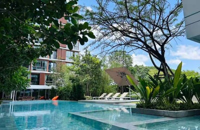 Location d'appartement moderne et élégant de 1 chambre dans le centre de Bangkok, Thaïlande