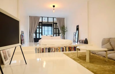 Location de grand studio meublé dans le district de Ratchathewi, Bangkok, Thaïlande