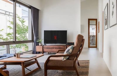Location d'appartement lumineux de 2 chambres dans le district de Pathum Wan, Bangkok, Thaïlande
