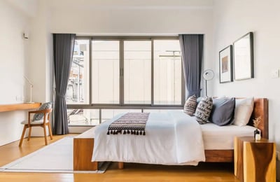 Location d'appartement lumineux de 2 chambres dans le district de Pathum Wan, Bangkok, Thaïlande