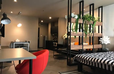 Möbliertes Studio-Apartment im Stadtteil Bang Rak zu vermieten, Bangkok, Thailand