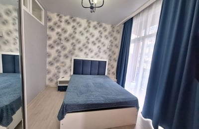 Location appartement spacieux, meublé, avec vue sur la mer et les montagnes, 65 м², Batumi, Géorgie