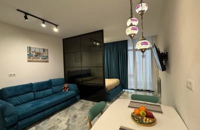 Alquiler de estudio elegante con vista al estadio, 40 m², Batumi, Georgia